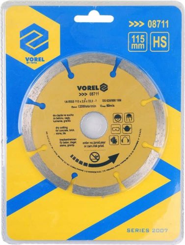 Gyémantvágó korong szegmenses 115 mm
