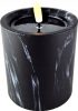LED gyertya fekete márvány 10cm