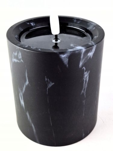 LED gyertya fekete márvány 10cm