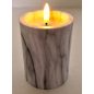 LED gyertya szürke márvány 10cm