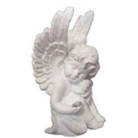 LED-es angyalka világító szívvel, időjárásálló