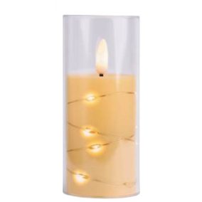   LED ünnepi gyertyabetét fehér 12,5cm (GC711 PP RF SL D55 H125) 266