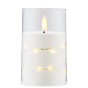   LED ünnepi gyertyabetét fehér 12,5cm (GC710 PP RF SL D78H125) 313