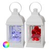 LED-es lámpás, fehér szín, szívvel a közepén RGB megvilágítással