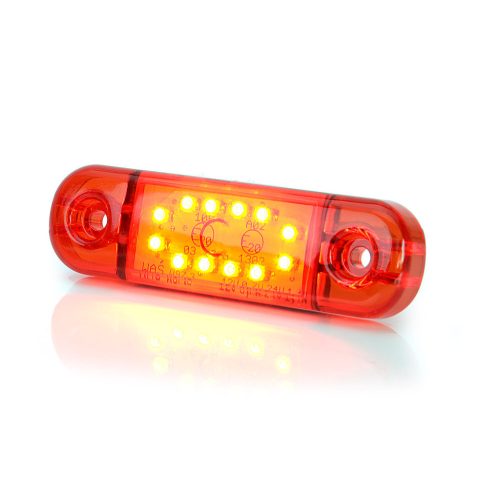 LED-es hátsó helyzetjelző lámpa, piros, 12xLED W97.3