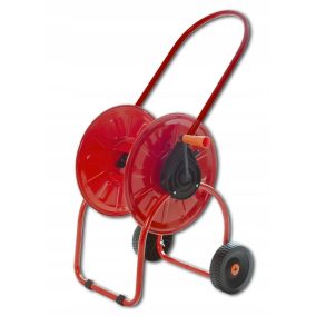 SPRING STEEL tömlőkocsi, 1/2 colos 50 fm, fém, piros(K1)