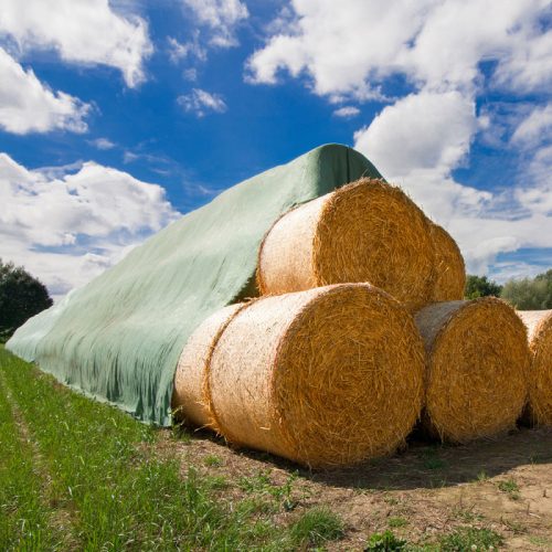 Bálatakaró ponyva 9,8x25m