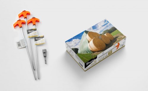 30cm-es csavarozható rögzítőtüske + műanyag kampó (20db/csomag)