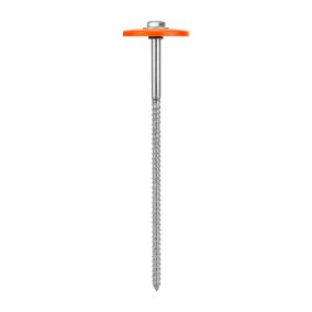   30cm-es csavarozható rögzítőtüske + műanyag kupak (20db/csomag)