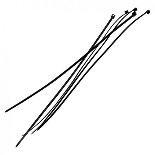 Kábelkötegelő 7,6x300mm fekete (100db/csomag)