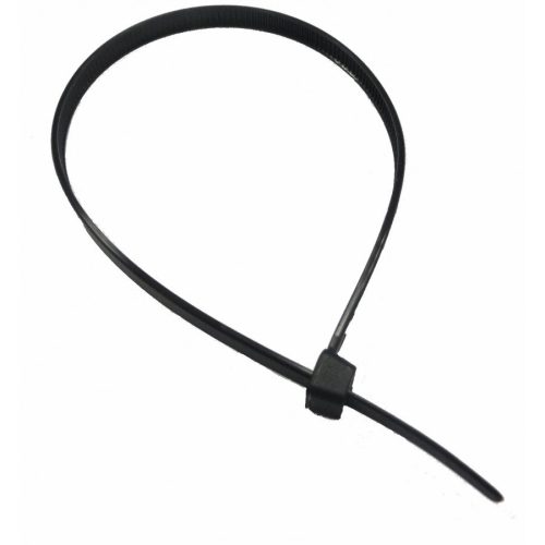 Kábelkötegelő 7,6x380mm fekete (100db/csomag)