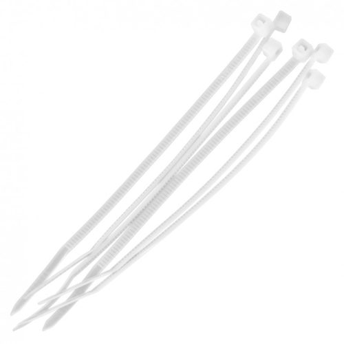 Kábelkötegelő 7,6x500mm fehér (100db/csomag)