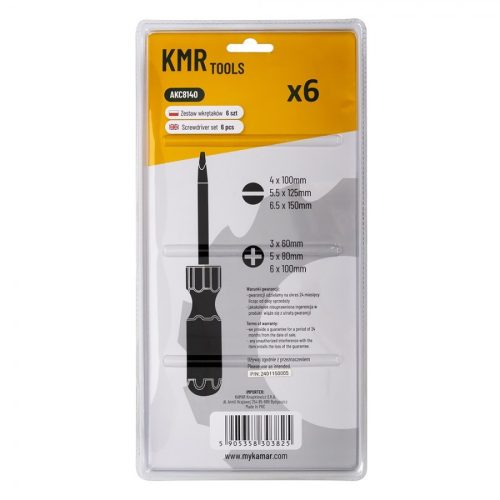 Csavarhúzó klt. 6db-os *A