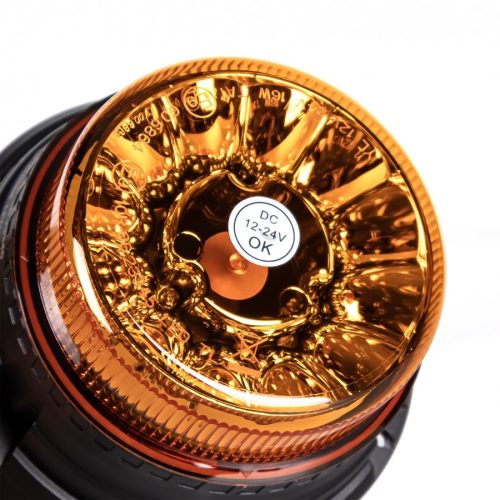 Sárga villogó 12x LED R65 R10, 3 csavar 4 villanás