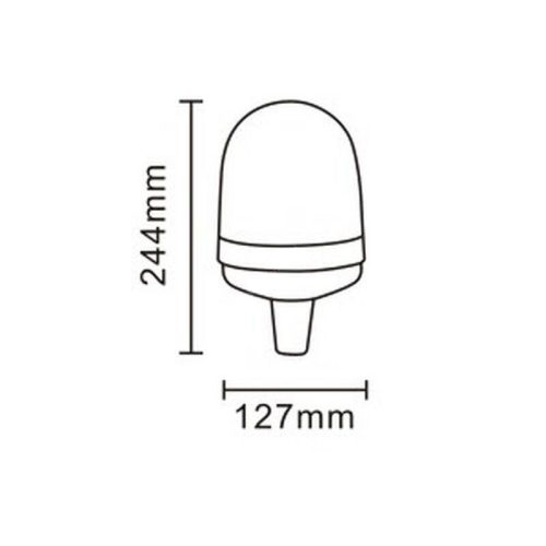 Sárga villogó 18ledx3W R65