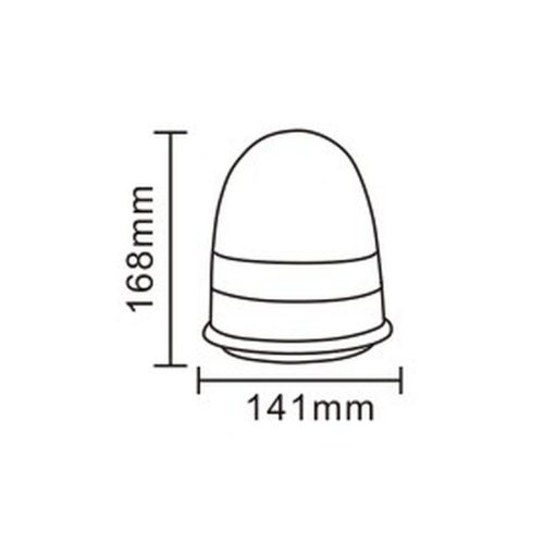 Ledes sárga villogó,mágneses 16 LEDx3W R65 R10 *A 4 funkció