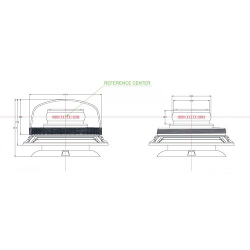 Ledes sárga villogó Truck LED OPTI 36-led mágneses *A