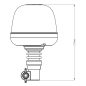Ledes sárga villogó 7-funkciós 28W 10 led *A