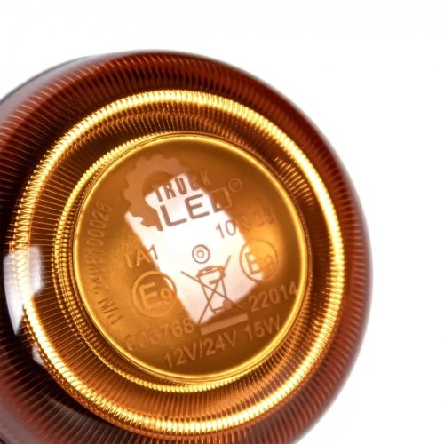 Sárga villogó, 18xLED,  3 csavar felfogatás