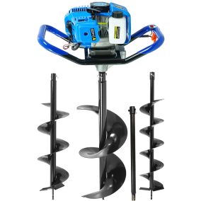 Talajfúró, benzines 5,2 LE + 3 szárral