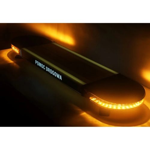 LED-es figyelmeztető lámpasor 60W, 12V/24V, 48xLED 