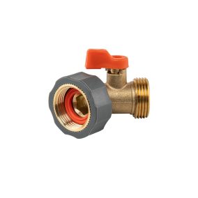   BRASS SOFT csatlakozó külső-belsőmenetes 3/4", elzárható, sárgaréz