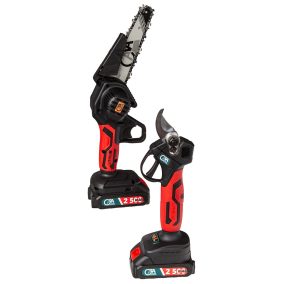 Akkumulátoros láncfűrész és metszőolló készlet CATA