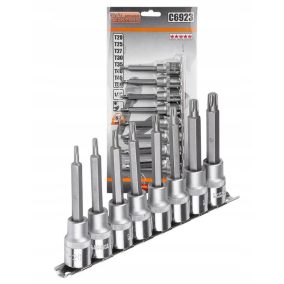 Torx kulcs klt.T20-T50 1/2' CORONA