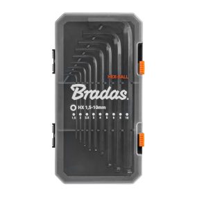 Imbuszkulcs klt. 9db-os gömb végű, 1,5 - 10mm-es 