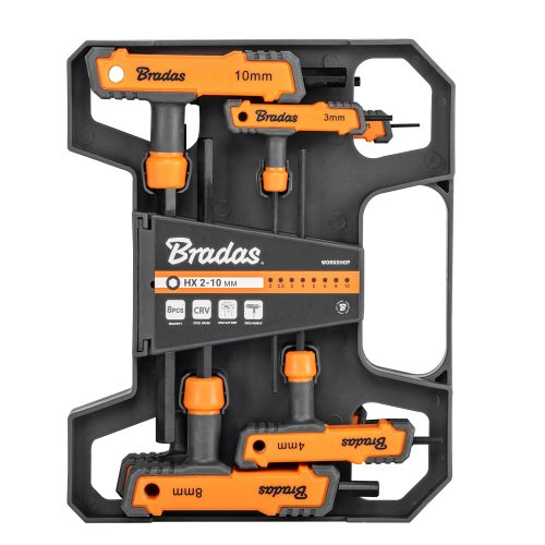 Imbuszkulcs klt. 8db-os T-markolattal, 2-10mm, hosszú