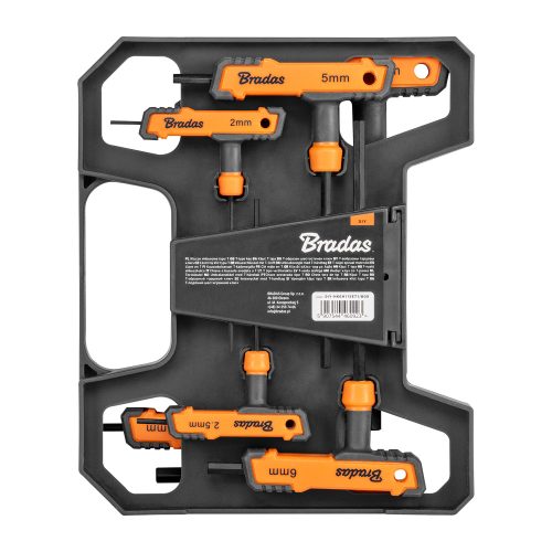 Imbuszkulcs klt. 8db-os T-markolattal, 2-10mm, hosszú