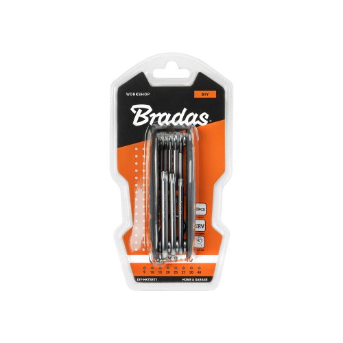 Multiszerszám HEX 1,5 - 8mm-es kulcskészlet 8db-os, rövid