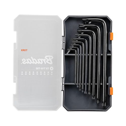 Torxkulcs klt. 9db-os T10 - T50, hosszú