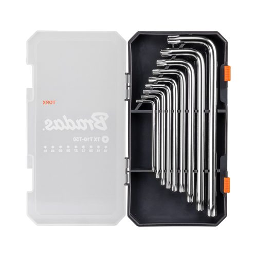 Torxkulcs klt. 9db-os T10 - T50, hosszú