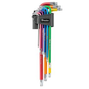 Torxkulcs klt. 9db TORX 10-50, extra hosszú