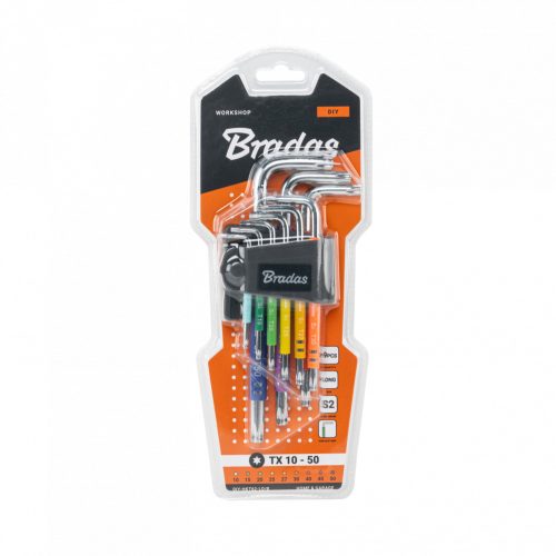 Torxkulcs klt. 9db TORX 10-50, hosszú