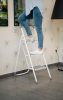 Összecsukható 3 lépcsős fellépő, utolsó lépcsőfok magassága 71 cm