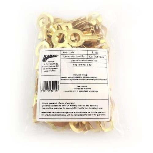 Szemes saru kábelvég o 10 100db/csomag