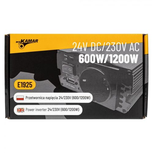 Feszültség átalakító 24/230V (600/1200W) *A