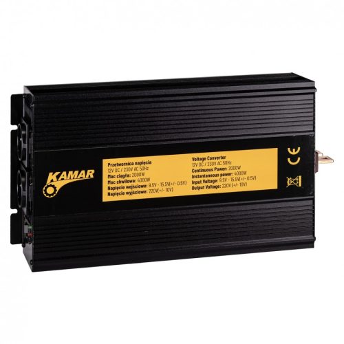 Feszültség átalakító 12/230V (2000/4000W) *A