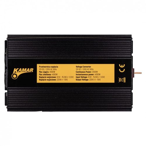 Feszültség átalakító 12/230V (2000/4000W) *A