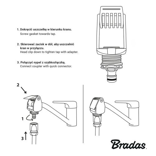 ECO univerzális csapcsatlakozó menetnélküli