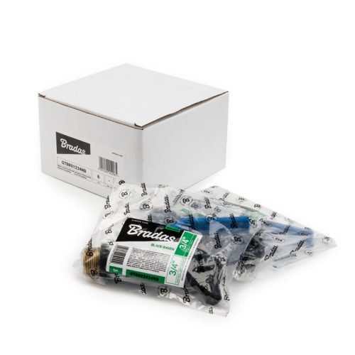 Golyós csaptelep 1/2" BLACK RAVEN GZ 3/4" műanyag/sárgaréz