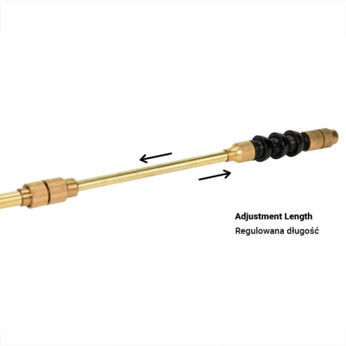 Lándzsa permetezőhöz 78cm sárgaréz  PREMIUM