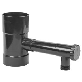 Szelepes esővízgyűjtő - 80mm / KM 1" - grafit