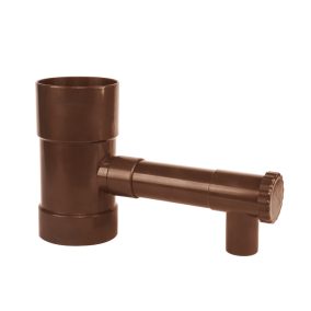 Szelepes esővízgyűjtő - 90mm / barna