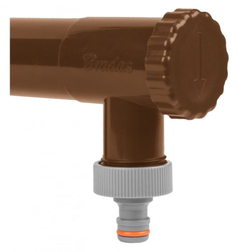 Szelepes esővízgyűjtő - 100mm / KM 1" - barna