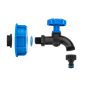Szett - IBC kék anya GW S60x6 GZ 1/2" csappal ×