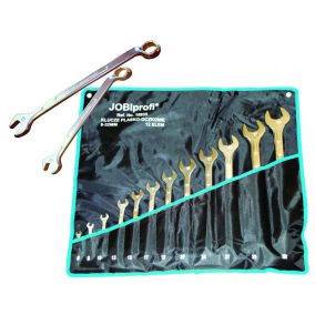 Csillag-villás kulcs klt. 12 db-os 6x22 mm, hajlított JOBI