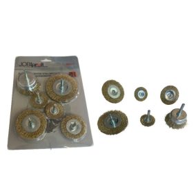 Drótcsiszolófej klt. 6db-os, HEX, rézbevonattal